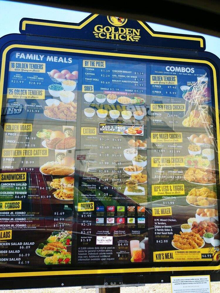 Golden Chick - Fort Worth, TX menu_pic