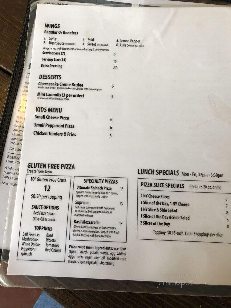Ghostface Brewing - Mooresville, NC menu_pic