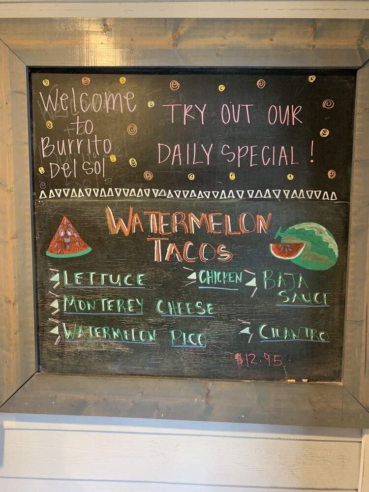 Burrito Del Sol Destin - Destin, FL menu_pic