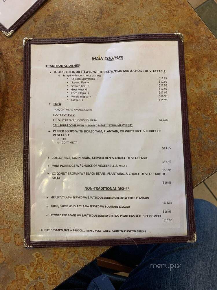 Fabaceae African Cuisine - Pflugerville, TX menu_pic