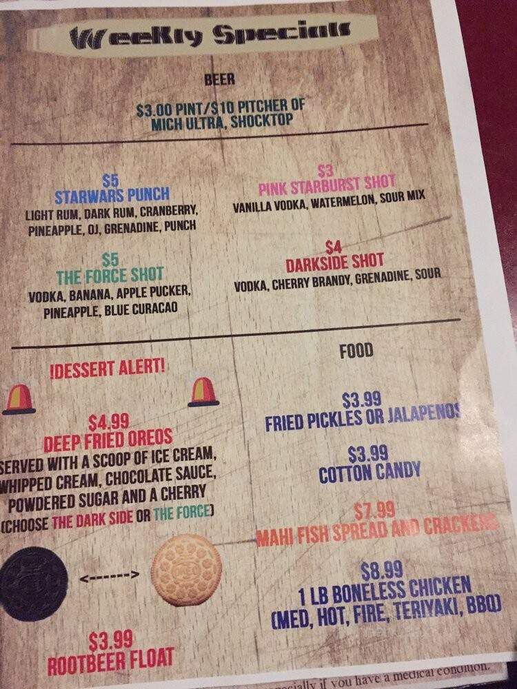 Sunset Point Cinema Bar & Grille - Clearwater, FL menu_pic