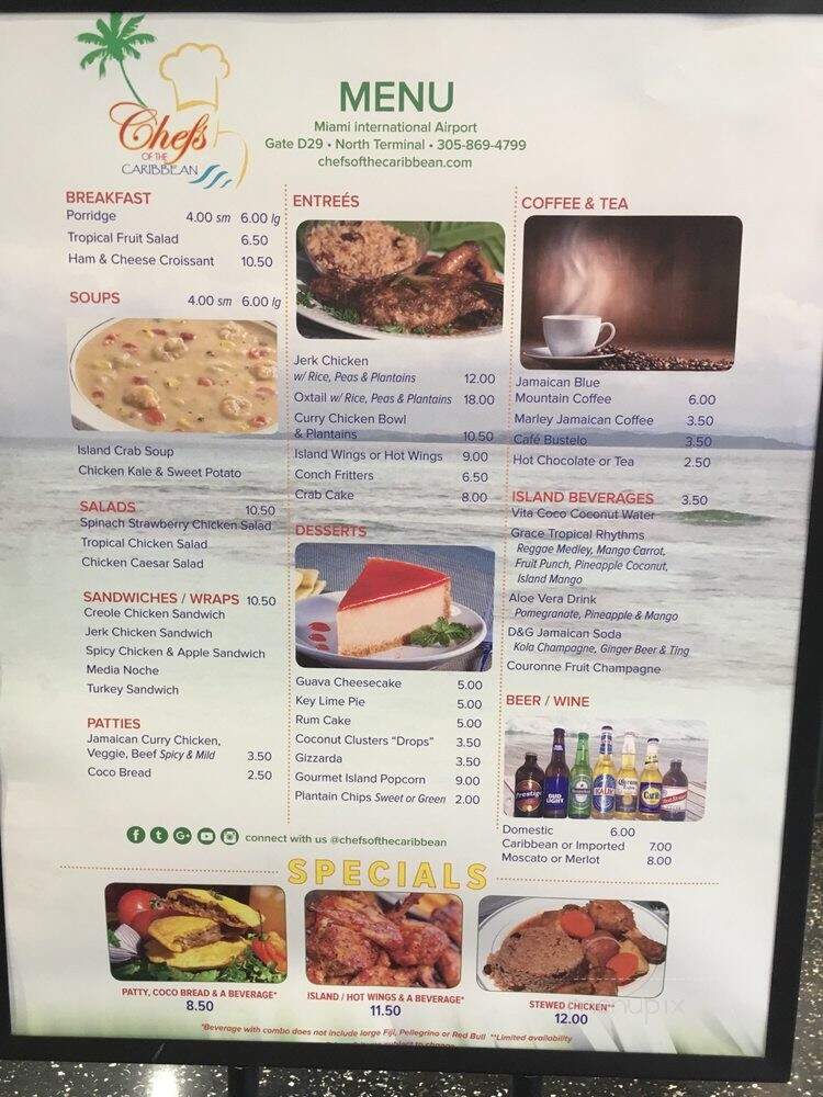 Chefs Of The Caribbean - Miami, FL menu_pic