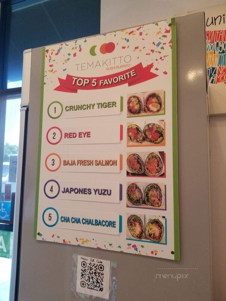 Temakitto - Santa Clarita, CA menu_pic