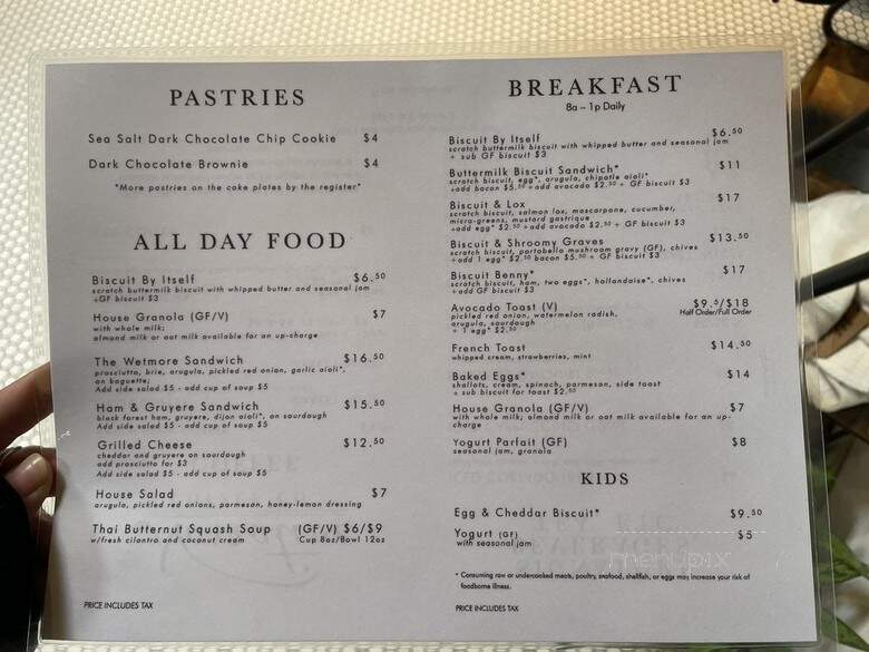 Narrative Coffee - Everett, WA menu_pic