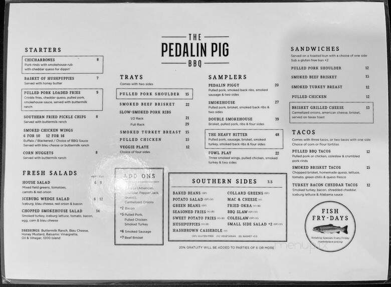 The Woodlands Barbecue Restaurant & Catering - Blowing Rock, NC menu_pic