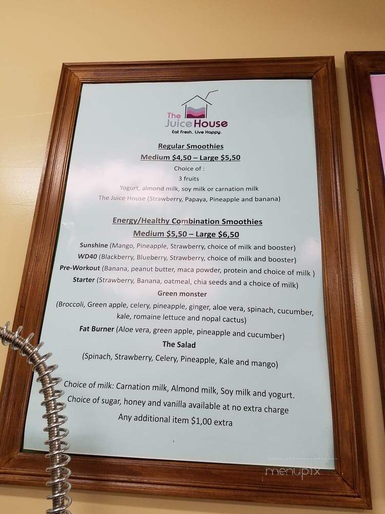 The Juice House - Yonkers, NY menu_pic