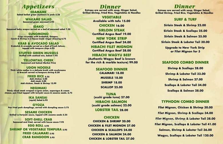 Oishi - Saint Petersburg, FL menu_pic
