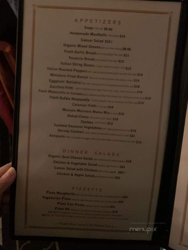 Mama Mia 44 SW - New York, NY menu_pic