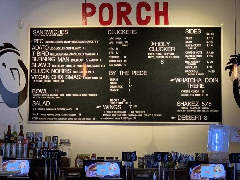 Porch And Cellar - Rochester, MN menu_pic