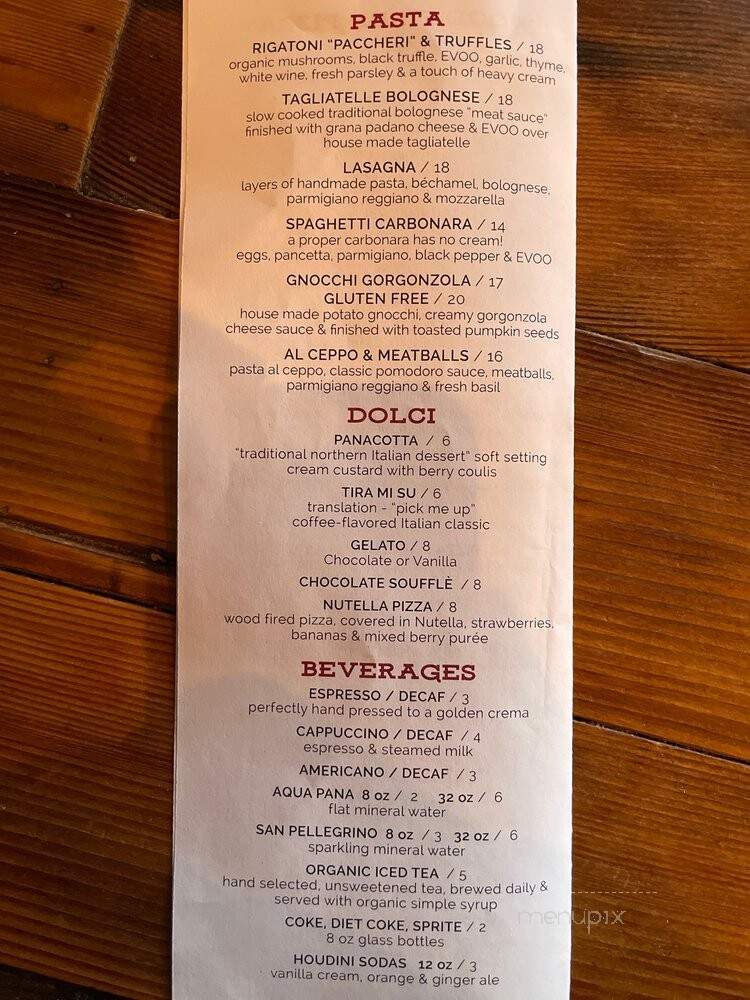 Houdini Pizza Labratory - Fanwood, NJ menu_pic