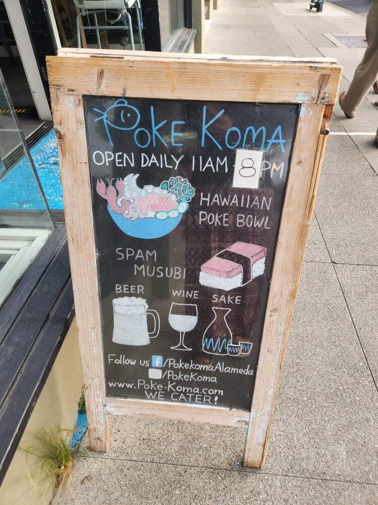 Poke Koma - Alameda, CA menu_pic