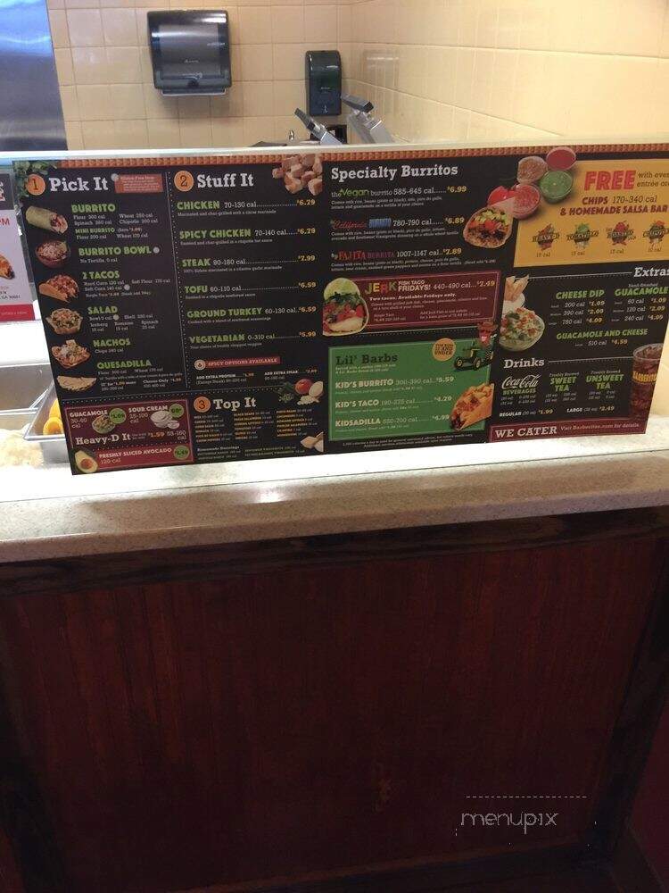 Barberitos - Athens, GA menu_pic