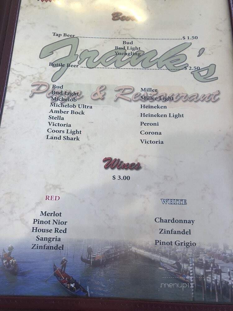 Frank's Pizza & Restaurant - Tampa Bay, FL menu_pic