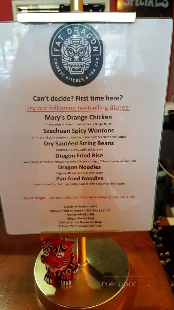 Fat Dragon - Los Angeles, CA menu_pic