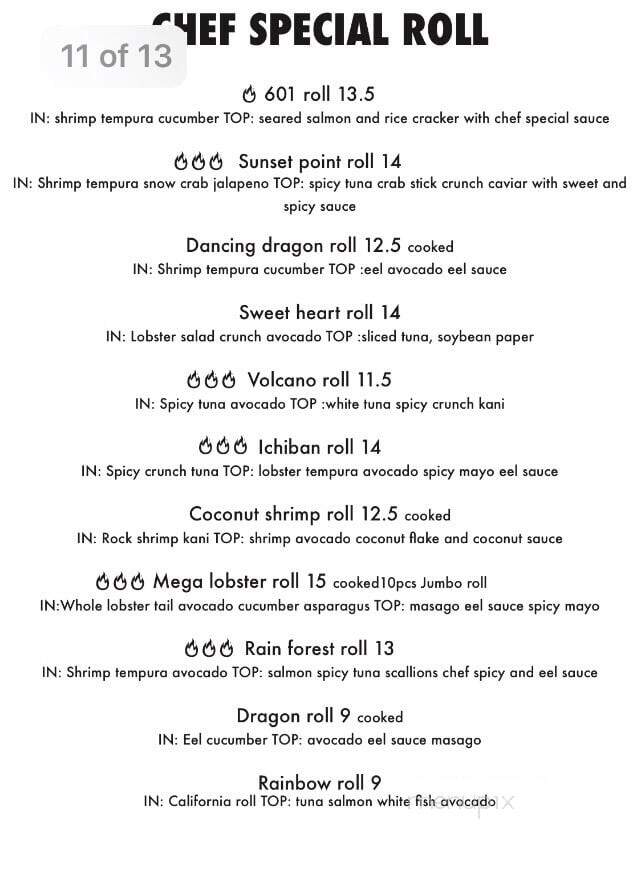 Umai Cafe - Clearwater, FL menu_pic