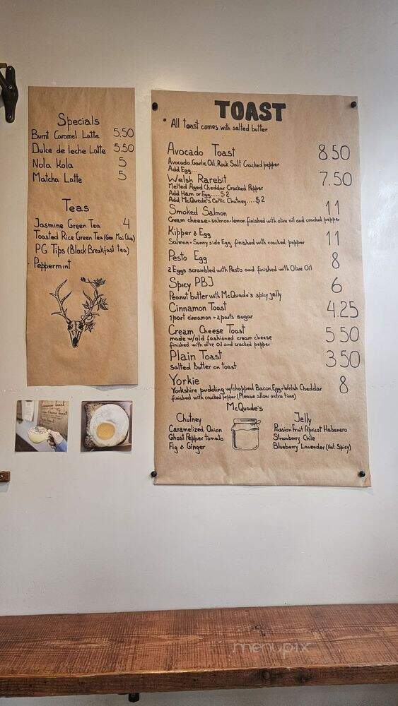 Scullery - San Francisco, CA menu_pic
