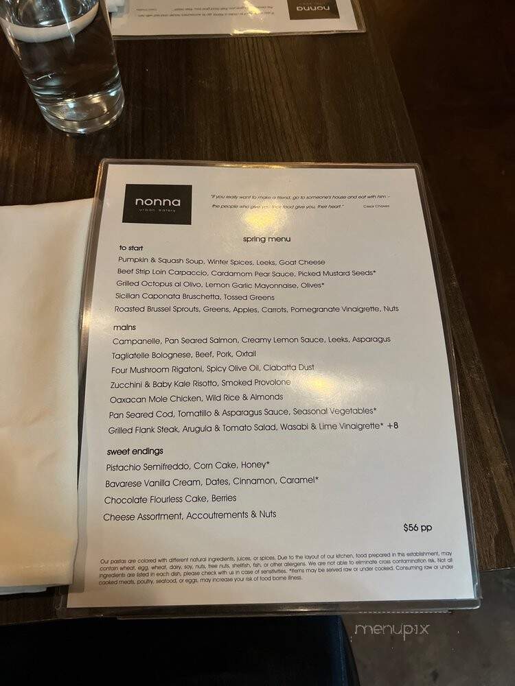 Nonna Urban Eatery - Scottsdale, AZ menu_pic