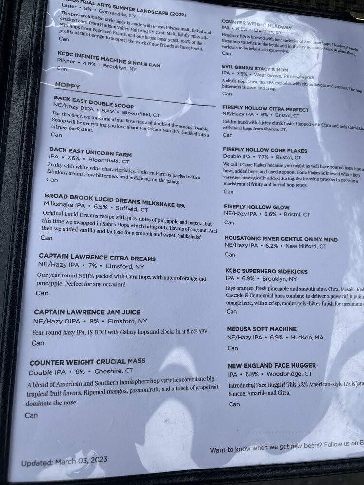 The Old Oak Tavern - New Milford, CT menu_pic