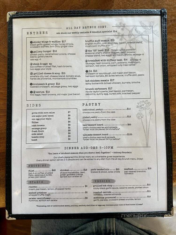 The Gallery Pastry Shop - Indianapolis, IN menu_pic