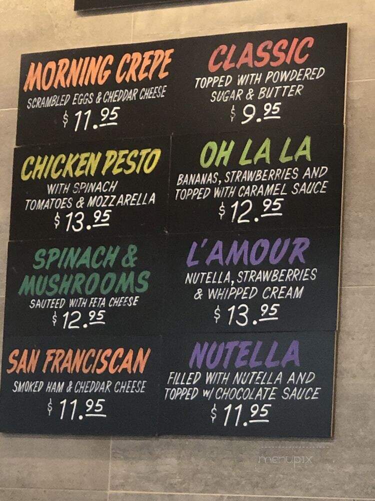 Caffe Central - San Francisco, CA menu_pic