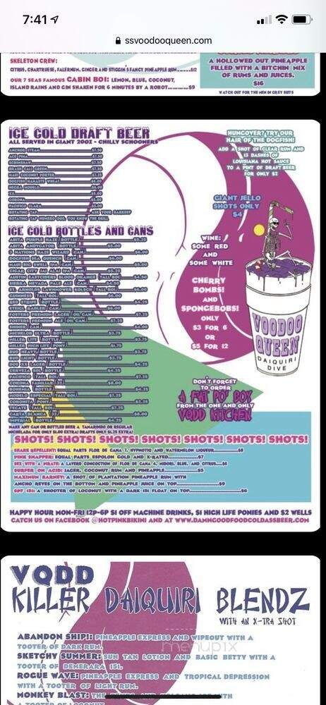 Voodoo Queen - Houston, TX menu_pic
