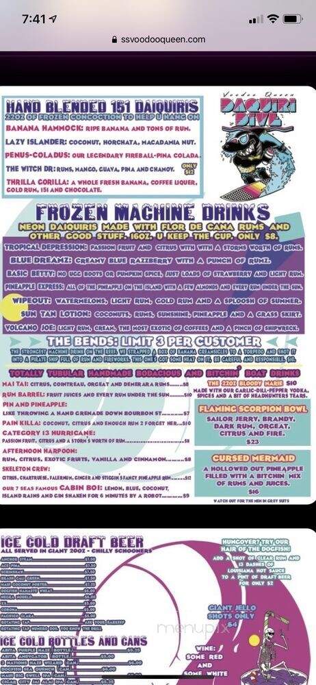 Voodoo Queen - Houston, TX menu_pic