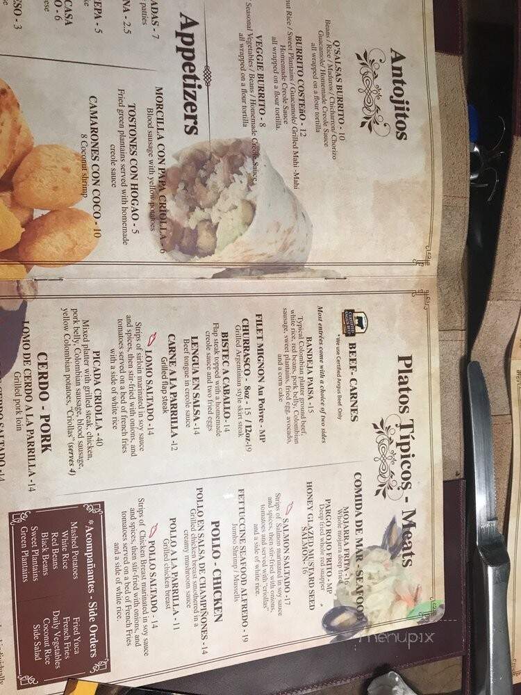 Q Salsas Latin Bar & Grill - Wellington, FL menu_pic