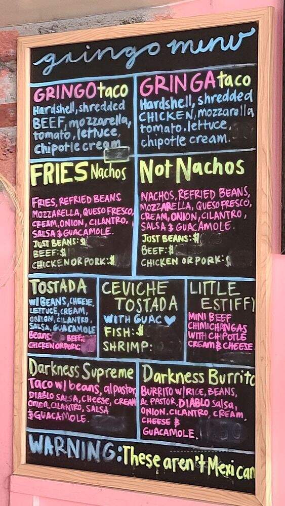 Pinches Tacos - Los Angeles, CA menu_pic