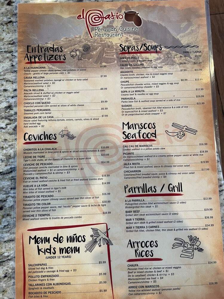 El Patio - Cape Coral, FL menu_pic