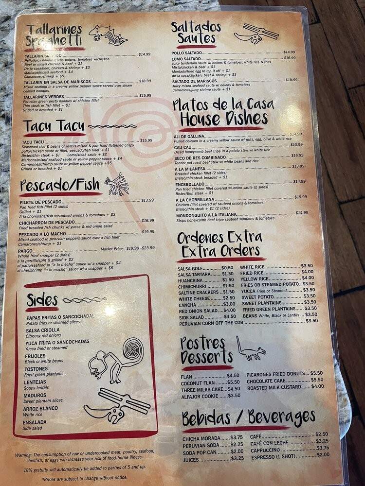 El Patio - Cape Coral, FL menu_pic