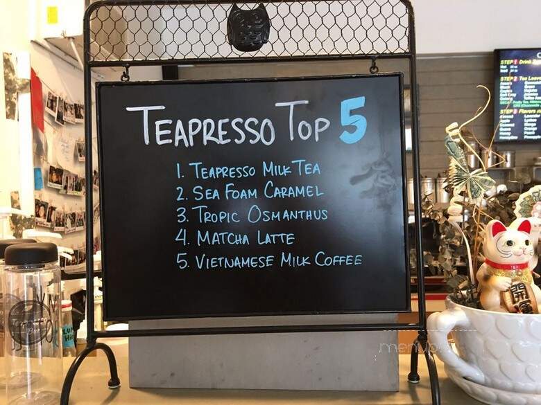 Teapresso Bar - Honolulu, HI menu_pic