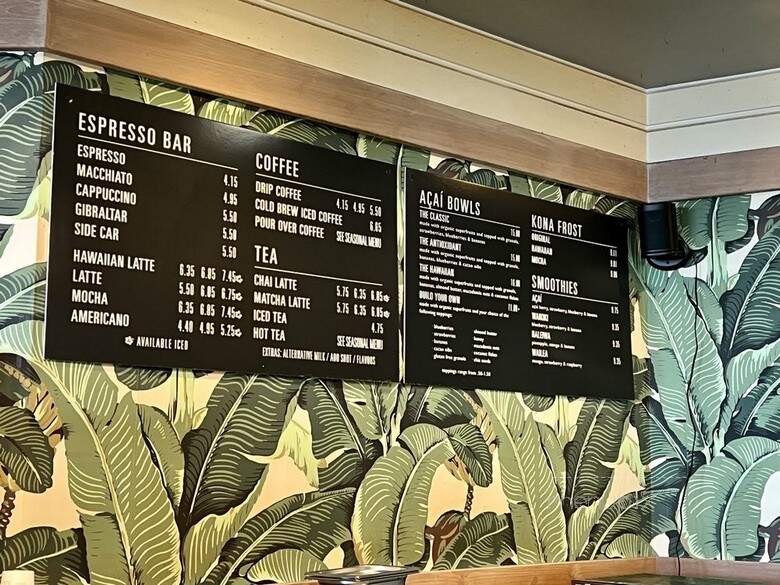 Honolulu Coffee - Honolulu, HI menu_pic