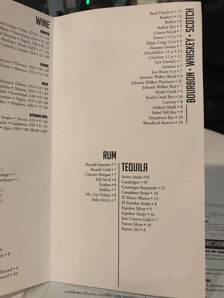 The District Raleigh - Raleigh, NC menu_pic