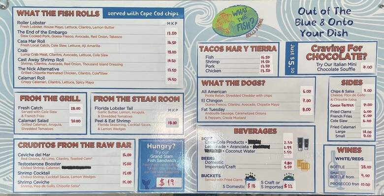 What The Fish Rolls & More - Tavernier, FL menu_pic