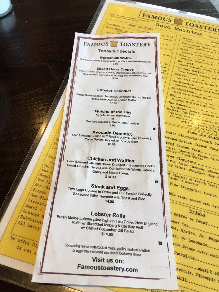 Famous Toastery - Southern Pines, NC menu_pic