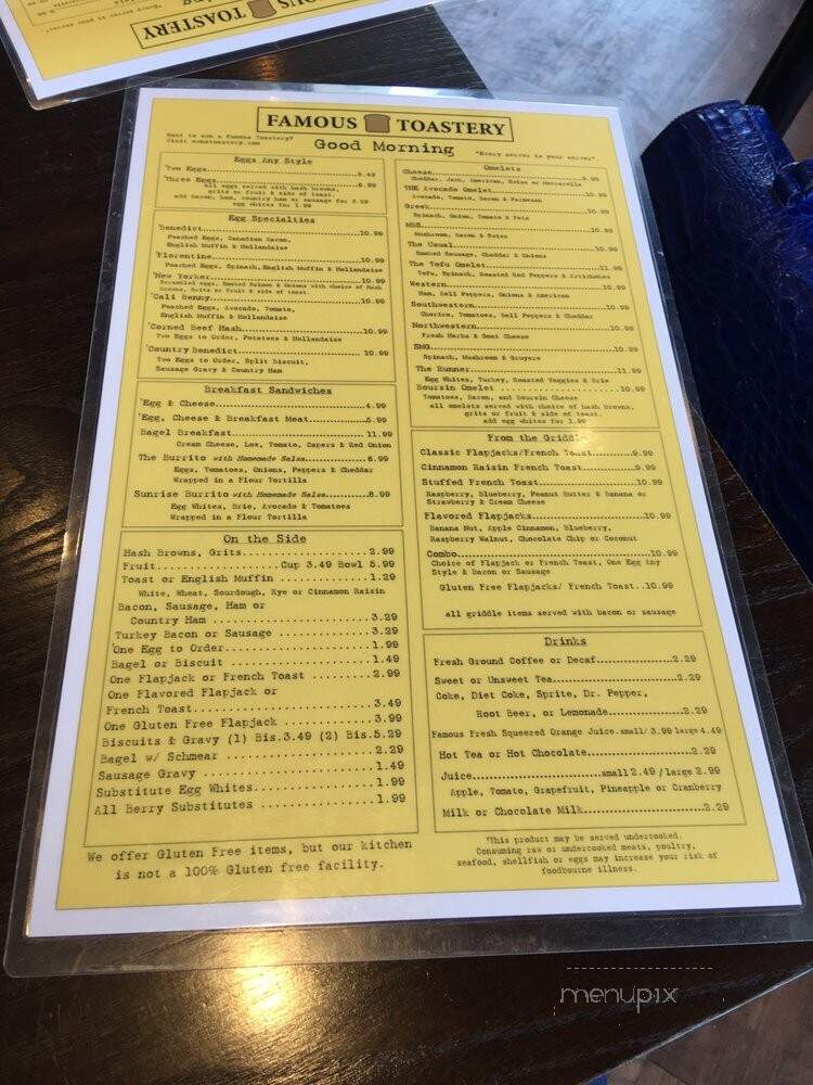 Famous Toastery - Southern Pines, NC menu_pic