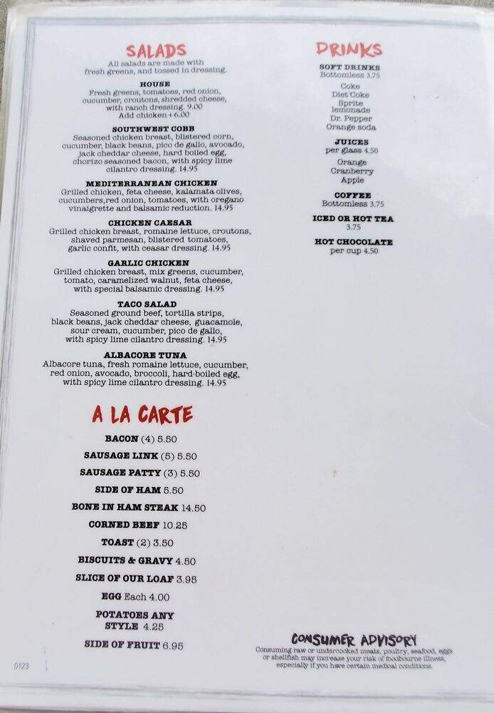 The Scratch Room - Anaheim, CA menu_pic