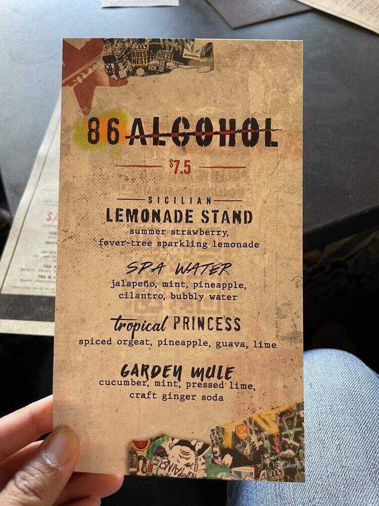 Culinary Dropout - Austin, TX menu_pic