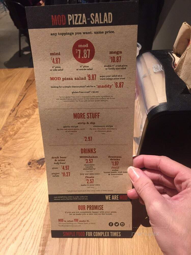 MOD Pizza - San Antonio, TX menu_pic