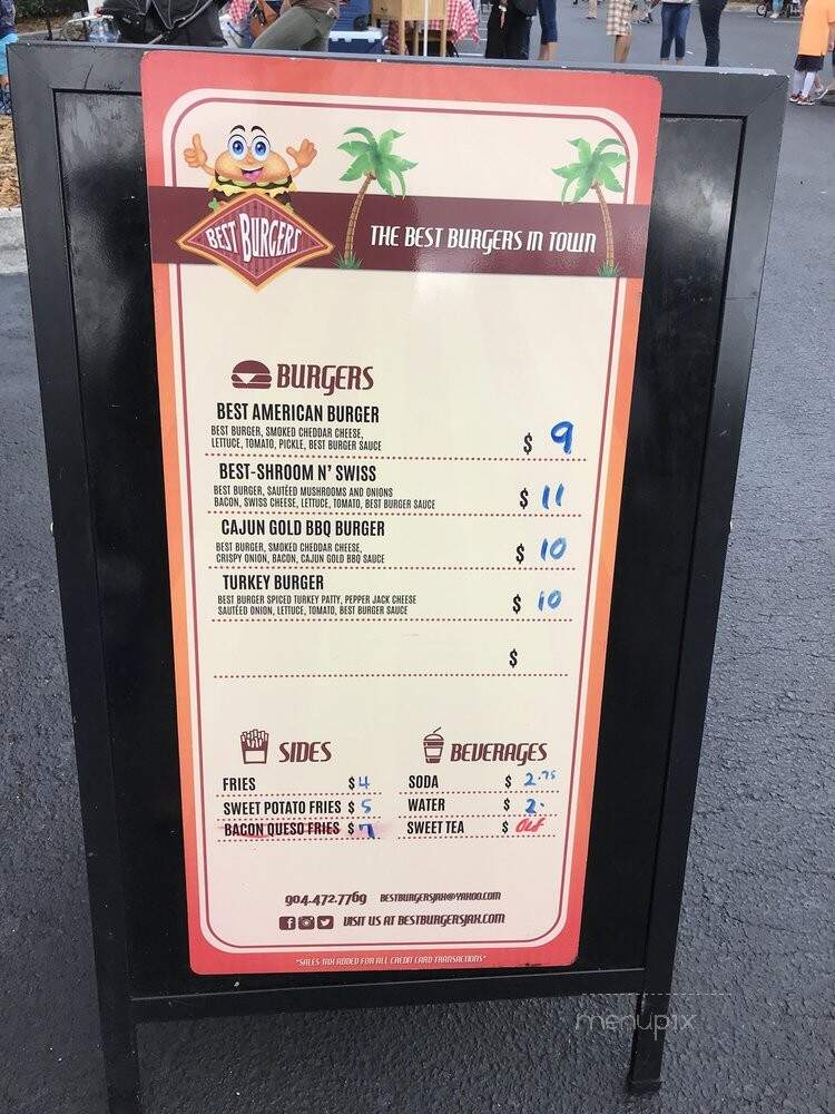 Best Burger Jax Food Truck - Jacksonville, FL menu_pic