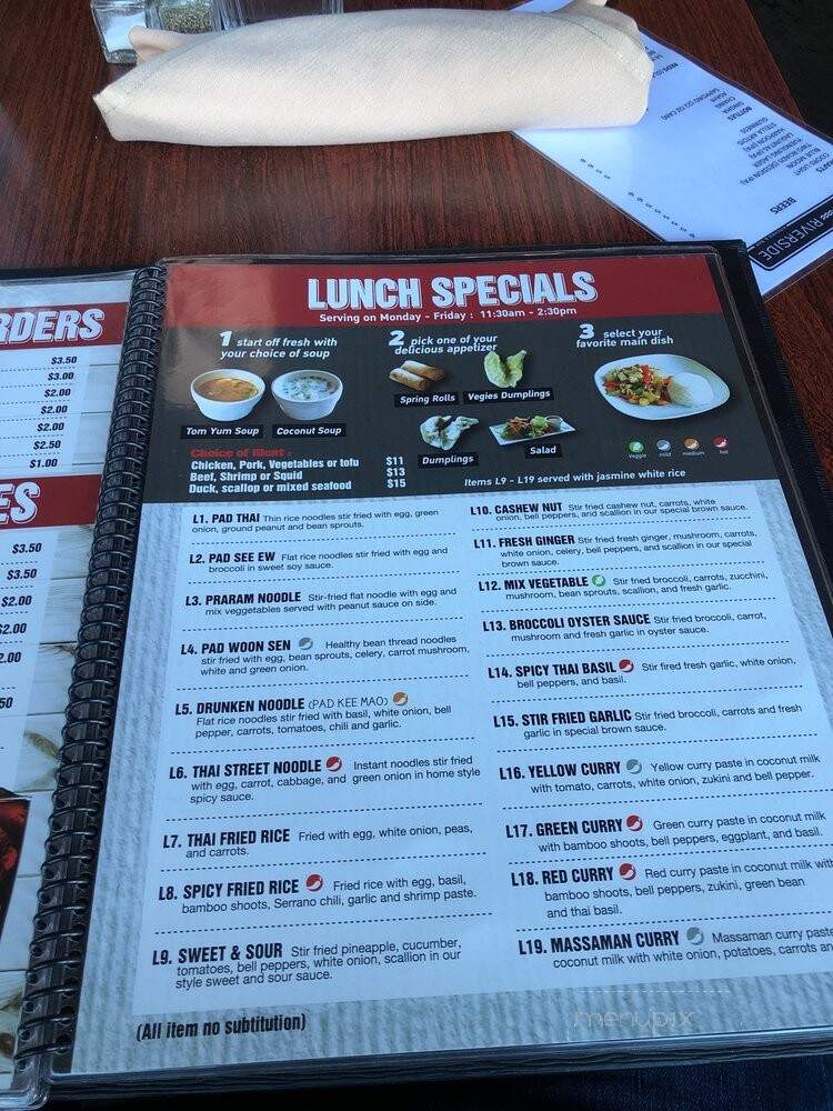 Thai Riverside - Chester, CT menu_pic