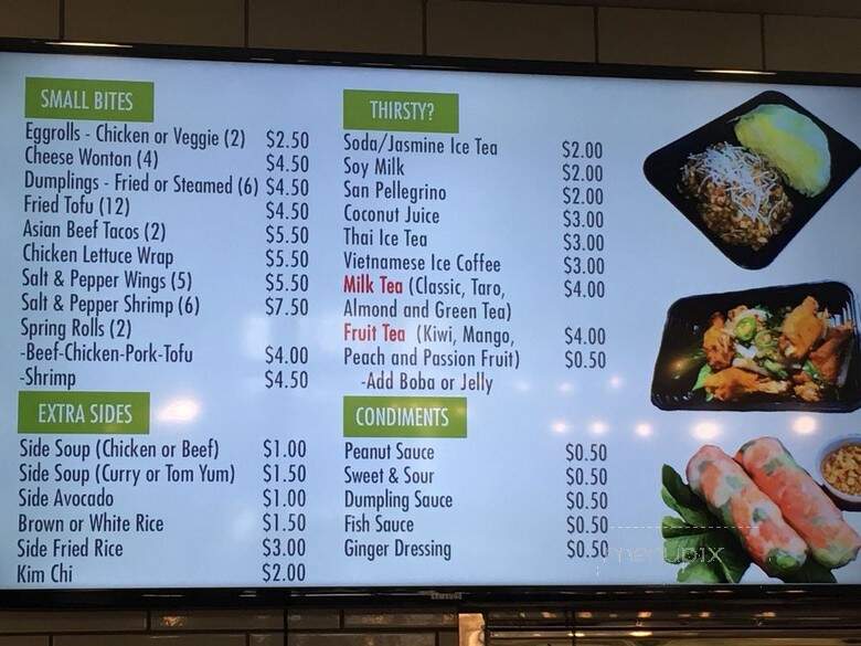Pho Bowl - Dallas, TX menu_pic