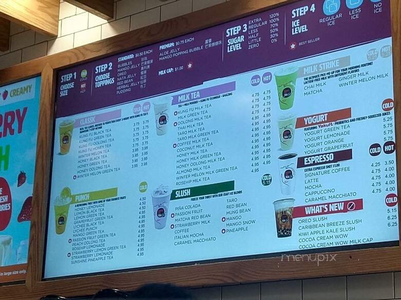 Kung Fu Tea - McLean, VA menu_pic