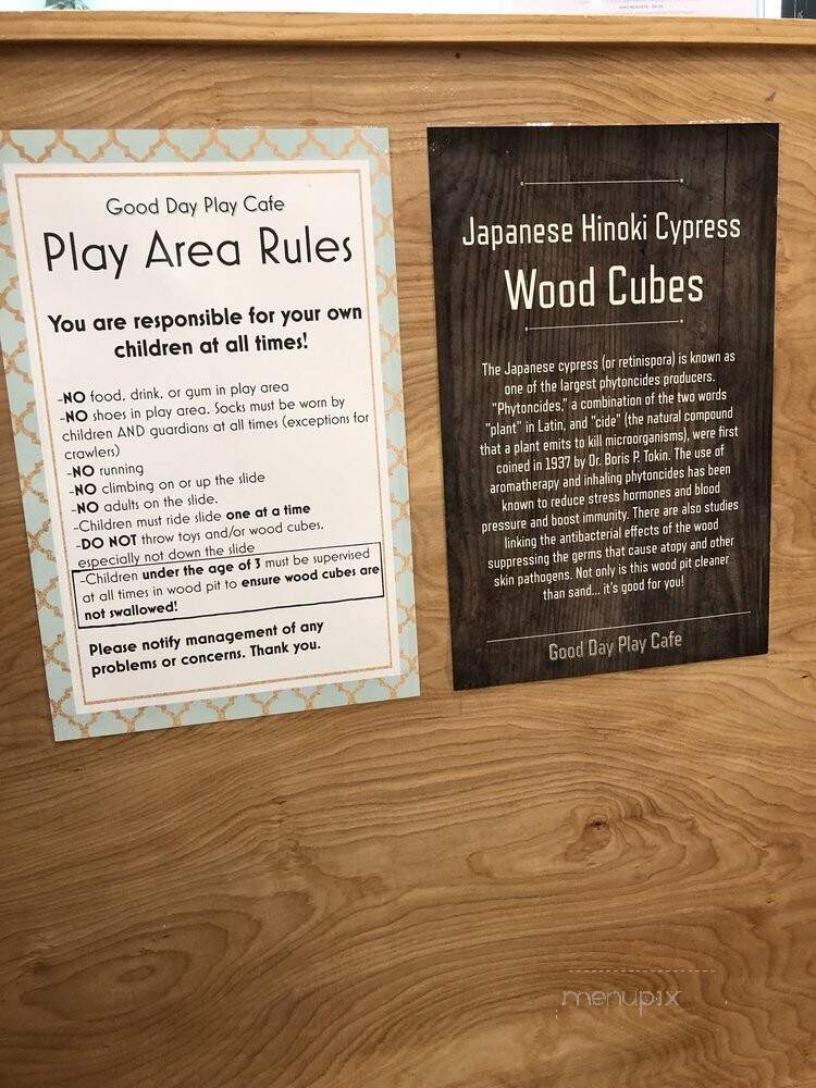 Good Day Play Cafe - Bayside, NY menu_pic