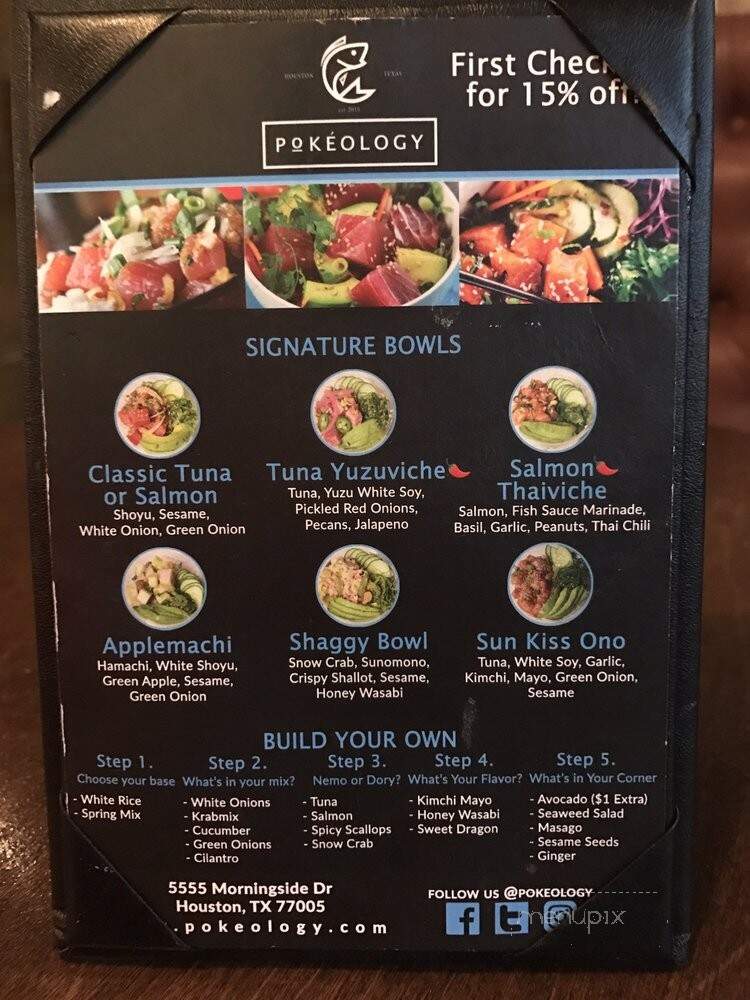 Pokeology - Houston, TX menu_pic