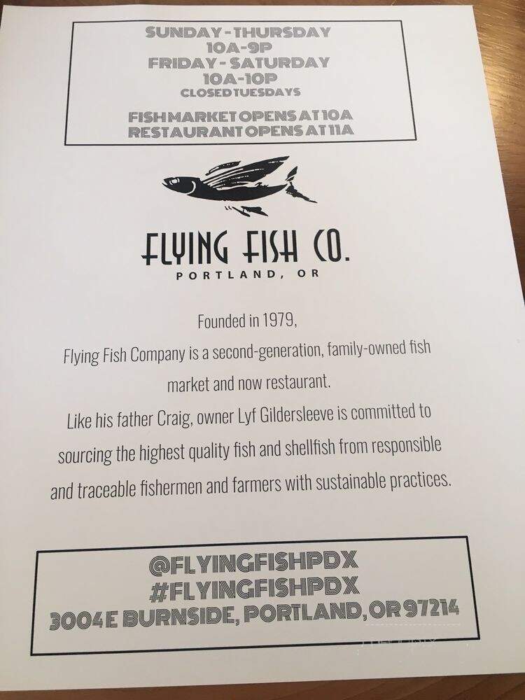 Flying Fish Oyster Bar - Portland, OR
