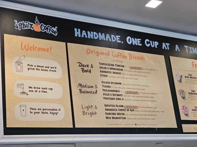 Philz Coffee - Los Angeles, CA menu_pic
