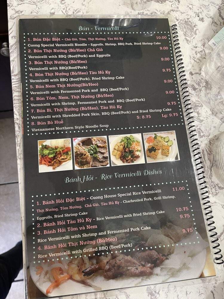 Pho Cuong Vietnamese Restaurant - Garden Grove, CA menu_pic