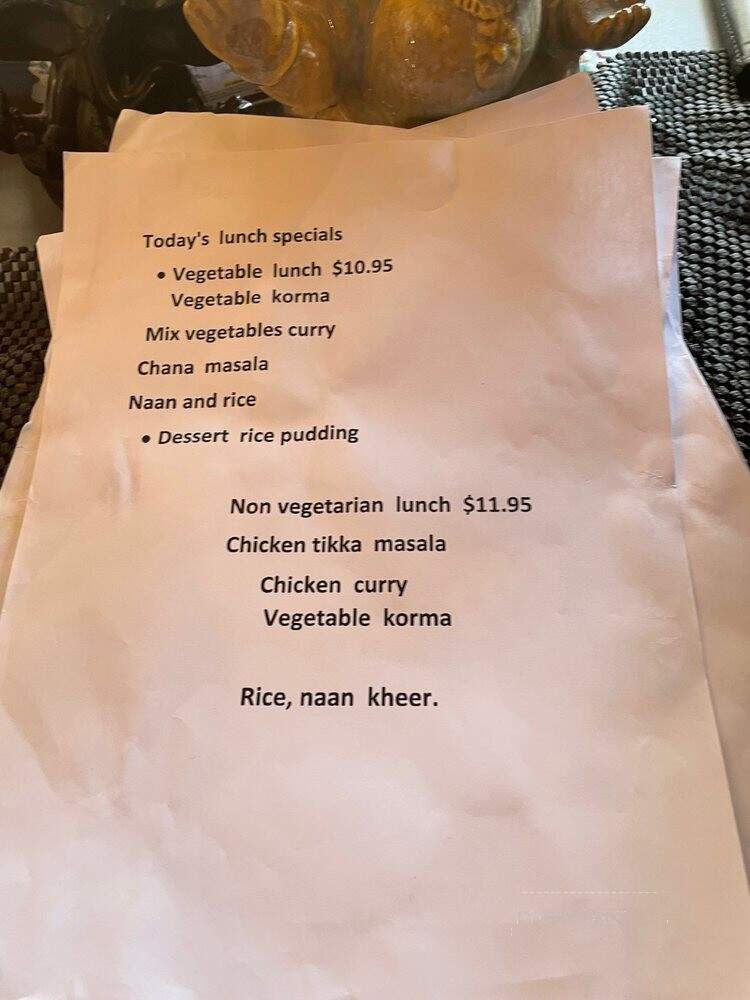 Zayka - Springfield, MO menu_pic