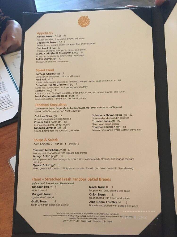 Marigold Maison - Lincolnshire, IL menu_pic